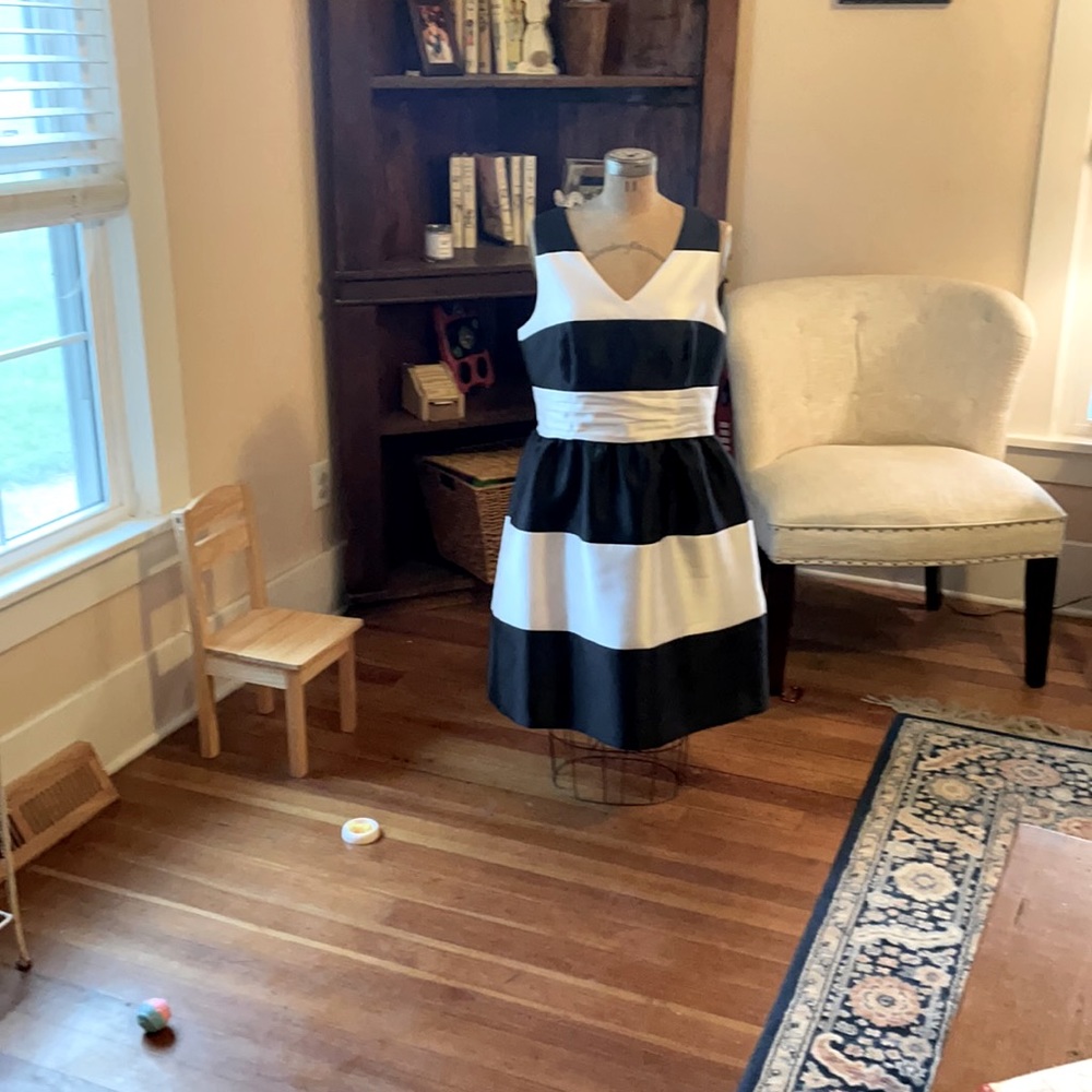 Black and white - knee length cocktail